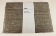 One Crate and Barrel Silvana Silk Blend Curtain Panel, 48 x 96 Inch, Dark Grey
