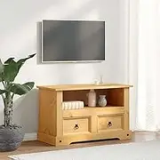 TV Cabinet Mexican Pine Corona Range 91x43x56 cm Furniture Storage Living Room