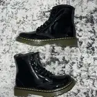 Dr. Martens Women's 1460 Patent Lamper 8-Eye Boots - Black