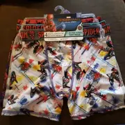 Marvel Spider-Man Far From Home Boys 3pc Athletic Boxer Brief Underwear size 8