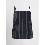 Movie Star Strapless Linen Top