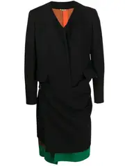 [COMME des GARCONS HOMME PLUS] 亞麻嗶嘰滌綸夾克