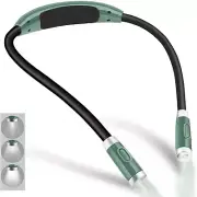 Rechargeable 4 LED Neck Reading Light, Book Lights for Reading in Bed, 3 Brightn