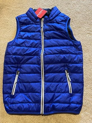 NWT HANNA ANDERSSON SUPERLIGHT KIDS PACKABLE DOWN PUFFER BLUE VEST 150