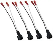 Generic 3X 4Pcs Professional Vehicle Speaker Harness Replacement Part Speaker Wire Harness Easy Installation Replacement Adapter