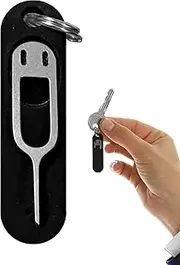 Sim Card Removal Ejector Tool With Detachable Keychain & Silicone Case - Tray Eject Pin for Smartphone