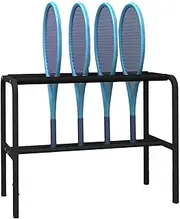 Tennis Racket Storage Rack, Floor Standing Tennis Racquet Storage Rack Holder Hold 20 Racks,Badminton Racket Stand with Foam Arms, for Clubs Schools Tennis Courts Gymnasiums Garages