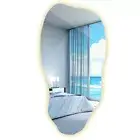 Asymmetrical LED Mirror Frameless Modern Design Wall Bathroom 40 cm x 80 cm