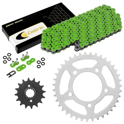 Green O-Ring Drive Chain & Sprockets Kit for Suzuki GS500E GS500F GS500H 94-10