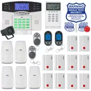 WIRELESS HOME SECURITY SYSTEM LCD BURGLAR HOUSE ALARM VOIP PHONE LINE DIALER ET