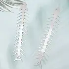 2pcs Silver Fish Bone Skewers Reusable Barbecue Skewers Roaster Fork Campfire.