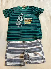 Mud Pie Toddler Boy “Dog Lake Life” Outfit size 4T