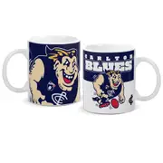 Carlton Blues AFL Massive Team Retro Mascot Ceramic Cup Mug 740mls
