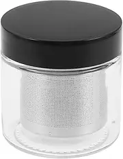 STOBOK Manual Shaking Jewelry Cleaning Cup Gem Stone Cleaner for Earring Ring Bracelet Necklace Quick Easy Cleaning Glass Metal Material
