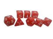 DUNGEONS N DRAGONS COMPATIBLE DICE SET - Red