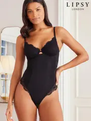 Lipsy Black Lace Shaping Body (555860) | $113
