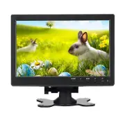 10.1" inch LCD CCTV Monitor Mini PC Screen HDMI VGA AV/RCA 1080P Video w/Speaker