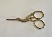 NEW Wholesale Lot of 14 Embroidery Stork Scissors 3.75” for crafts, etc.