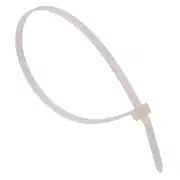 4.8mm x 280mm White Natural Zip Cable Tie - Pack of 100