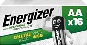 Energizer Rechargeable Batteries AA, Recharge Power Plus, Pack of 16