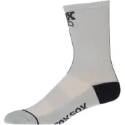Fox Factory Transfer Coolmax Socks - 7" - Gray - Small/Medium FXHATRANUGRE07