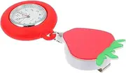 [Holibanna] Pocket Watch Nurses Watch Light Women Retractable Female Fob Digital Medical Nurse Glass Pink