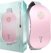 Slimpal Menstraul Heating Pad, Electric Heat Pad for Cramps, Cordless Heat Belt for Lower Back Stomach Belly Period Pain Relief with Vibration, Gifts for Women Girls Wife, Pink