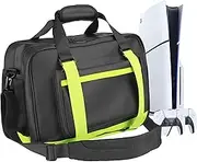 Ezgnuk Carrying Case for PS5 Console, Protective Travel Case for PS 5, Large Capacity Storage Bag Compatible with Playstation 5, Game Discs and Accessories