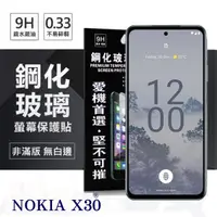 在飛比找松果購物優惠-【愛瘋潮】Nokia X30 超強防爆鋼化玻璃保護貼 (非滿