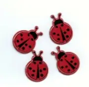 LADYBUG BRADS Bugs Summer Garden Bug Scrapbooking Stamping Card Making