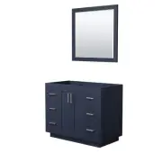 Wyndham Collection WCF2929-42S-CX-M34 Miranda 42" Single - Dark Blue / Brushed