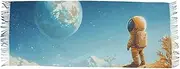[AIXIWAWA] Women's Pashminas Scarf Cute Astronaut Print, Shawls Wrap Lightwight with Tassel for Evening Dress Dinner Party, Multicolor