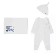 Burberry Baby Claude Dot 2 Pc Footie Outfit Boxed Gift Set -3 Month -retail $340