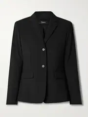 [Theory] Theory - Wool-blend Blazer - Black - US2 US 2 Black