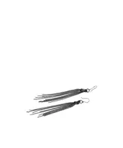Ann Demeulemeester Wivi Knot Detailed Drop Earrings One size ANTIQUE SILVER