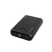 JP199PD 18W LED Display QC3.0 PD Mini Dual USB Output Two Way 10000mAh Power Bank for Samsung S10 Xiaomi Redmi K30 5G HUAWEI Mate20 Pro BLACK COLOR