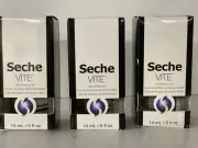 Pack Of 3 Seche Vite Dry Fast Top Coat Nail Polish 14Ml/0.5Oz. NEW