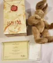 Russ Berrie Limited Edition Easter Bunny Plush Bunnies from Past COA VTG Rare
