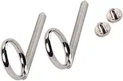 Vaguelly 2 Sets Durable Trumpet Finger Pull Rings with Screw Lightweight Cornet Accessories for Enhanced Fit and Performance Replacement for Musicians