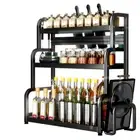 3 Tiers Kitchen Spice Rack Storage Organizer Seasoning Stand Shelf Countertop AU