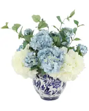 Creative Displays Hydrangeas Arranged in Decorative Vase