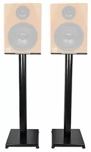 Rockville 29" Black Steel Studio Monitor Speaker Stands For Rockville DPM5C