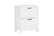 Maestro Furniture Nonu Wooden 2-Drawer Filling Cabinet Home Office Storage White Oak