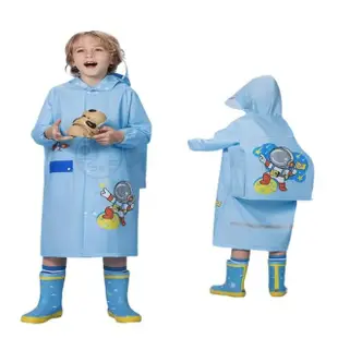 【火星公園】拉鍊鈕釦兒童雨衣 小孩雨衣(小朋友雨衣 幼兒雨衣 大童雨衣 幼童雨衣 兒童雨衣)