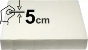 XPS BOARD SHEET 30x25cm THICKNESS 5cm POLYSTYRENE FOAM - DIY MODELING DIORAMAS