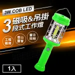 THELIFE嚴選 三段調光3W COB LED 磁吸式手電筒(工作燈/警示燈/露營燈)(MC0233)