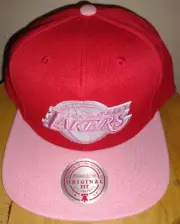 Jordan Lakers Bulls Hat Misprint BCA Snapback LA Mitchell & Ness Los Angeles Cap