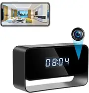 Spy Camera Clock WiFi Hidden Wireless HD 1080P Secret Covert Nanny Cam Home Office Surveillance Security Motion Detection Enhanced Night Vision Live Streaming via Android IOS App