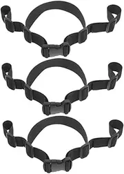 Kisangel 3Pcs Adjustable Safety Harness Straps for High Chair and Pushchair Flexible Lightweight Design for Travel and Everyday Use Classic Wide
