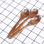 3 PCS Small Spoons for Spice Jars Honey Tea Wooden Mini Seasoning